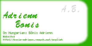 adrienn bonis business card