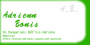 adrienn bonis business card